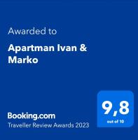 Certifikát, ocenenie alebo iný dokument vystavený v ubytovaní Apartman Ivan & Marko