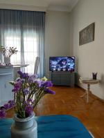 TV a/nebo společenská místnost v ubytování Meteora Family House