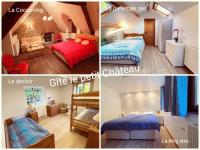 Posteľ alebo postele v izbe v ubytovaní Gîte le petit Château ***
