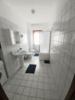 A bathroom at casa fronte mare