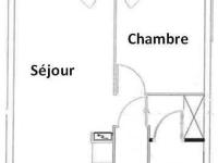 Plán poschodí v ubytovaní Appartement T2 avec Balcon, Parking et WiFi - Proche Thermes et Centre ville, 4 pers. - FR-1-313-222