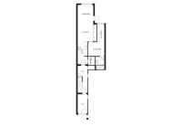 a floor plan of a house at Cosy appartement Kur 62 Hasselt in Hasselt