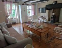 Część wypoczynkowa w obiekcie Cottage Breton