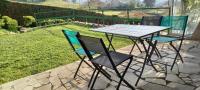 Vonkajšia záhrada v ubytovaní Terrasse, jardin,, Appartement 80m², vue montagne, wifi, bureau