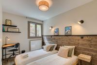 Posteľ alebo postele v izbe v ubytovaní White Pearl A02 - Alpes Travel - Chamonix - Sleeps 4
