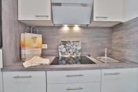 Kuchyň nebo kuchyňský kout v ubytování Strandburg Strandburg Appartement 1