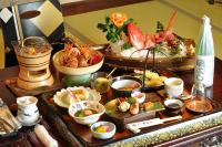 旅館の敷地内または近くでの食事または食べ物