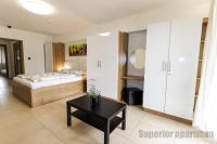 Posteľ alebo postele v izbe v ubytovaní Tisza Gyöngye Apartmanok