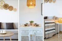 Posteľ alebo postele v izbe v ubytovaní 1ºlineaMar-exclusive-BBQ-wifi-Relax-PortAventura6