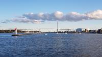 別荘の近くを流れる川の景色