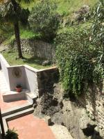 A garden outside Ex-mulino Pontevecchio (mill on the river)