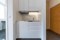 Kuchyň nebo kuchyňský kout v ubytování Vienna Cube Apartments Contactless Check IN