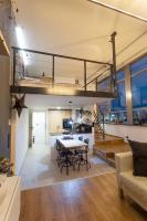 Posezení v ubytování View Skyscraper Bata - loft XL