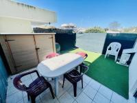 Balkón alebo terasa v ubytovaní Appartement 6 pers. - Proche port et plage avec terrasse & parking privé - Cap d'Agde - FR-1-723-68