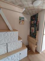 Plán poschodí v ubytovaní MER ET SOLEIL Joli studio cabine mezzanine COSY Mt St Martin Cap d'Agde