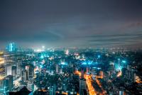 ホテルから撮影された、または一般的な南京市の景色