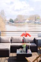 Część wypoczynkowa w obiekcie Loft sur l'eau en centre-ville de Compiègne