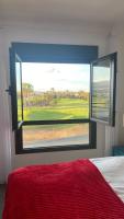 Posteľ alebo postele v izbe v ubytovaní Sunny Luxury Apartment with two great sunny - level terraces, two swimming pools, in a new complex Pueblo Majorero, close to Fuerteventura Golf Club, next to the beach , Atlantico Shopping Mall and casino in Caleta de Fuste