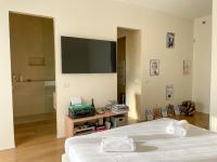 A television and/or entertainment centre at Luxury Penthouse with Stunning View and Hammam