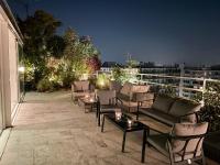 A balcony or terrace at Luxury Penthouse with Stunning View and Hammam