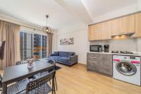 The floor plan of Exquisite Flat with Shared Pool in Kepez