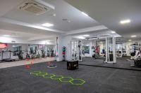 Hotel Rural Brícia Du Marにあるフィットネスセンターまたはフィットネス設備