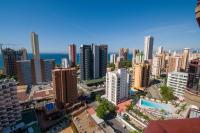 Nespecifikovaný výhled na destinaci Benidorm nebo výhled na město při pohledu z apartmánu