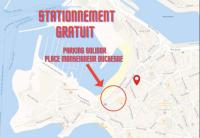 Plan piętra w obiekcie Chambre - Bed & Breakfast - Plage 50m - Résidence