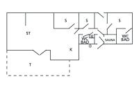 Půdorys ubytování Lovely Home In Nexø With Kitchen