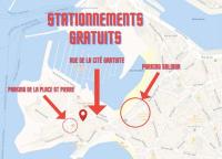 Plan piętra w obiekcie Appartement Bollyroom - Plage 50m - Rue gratuite