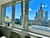 Výhľad na mesto Varšava alebo výhľad na mesto priamo z apartmánu