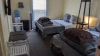 Sunset Edwardian Bed and Breakfast At Golden Gate Park San Franciscoにあるベッド