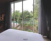 Zahrada ubytování SANTI beach retreat