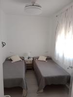 Postel nebo postele na pokoji v ubytování Siorica Beach