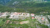 an aerial view of a town in a mountain at Villa Lucia in Skradin