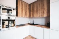Kuchyň nebo kuchyňský kout v ubytování Pure Rental Apartments Inżynierska
