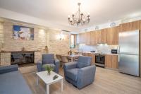Kuchyň nebo kuchyňský kout v ubytování Ilias Apartments