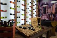 a wall of wine bottles in a wine cellar at Hotel Bahia del Sol in Santa Ponsa