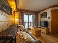 Televízia a/alebo spoločenská miestnosť v ubytovaní Appartement cosy à Tignes · Proche pistes & commerces · Balcon · 4 pers. · 3*** - FR-1-502-392
