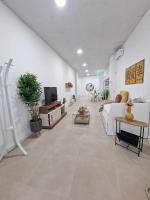 Televízia a/alebo spoločenská miestnosť v ubytovaní Moderno apartamento 4 en Calle Mármoles