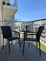 Balkón alebo terasa v ubytovaní Baltica Sea Apartment II
