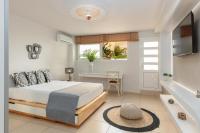 Postel nebo postele na pokoji v ubytování City center One Bedroom apartment
