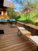 Ogród w obiekcie Chalet cosy au cœur du Dévoluy avec vue magnifique