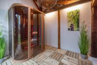 A bathroom at FACT Apartments