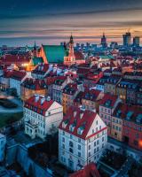 Widok na miasto Warszawa z tego apartamentu