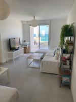 Posteľ alebo postele v izbe v ubytovaní Apartamento Primera Línea de playa