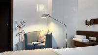 Postel nebo postele na pokoji v ubytování Unsereins Hotel