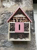 a bird house on the side of a wall at #Le Rue des 2 Porches #F2 avec Cours #HyperCentre in Brive-la-Gaillarde