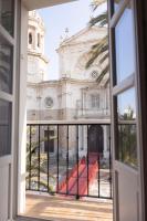 a view of a building from a window at Boutique Hotel OLOM - Only Adults recommended in Cádiz