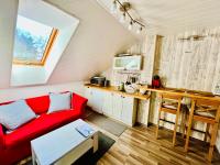 Kuchyň nebo kuchyňský kout v ubytování Apartmány v ráji (Českém)